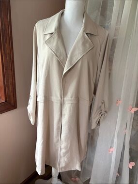 SOHO Apparel Ltd. Women's Khaki 3/4 Length Open Coat Blazer Jacket